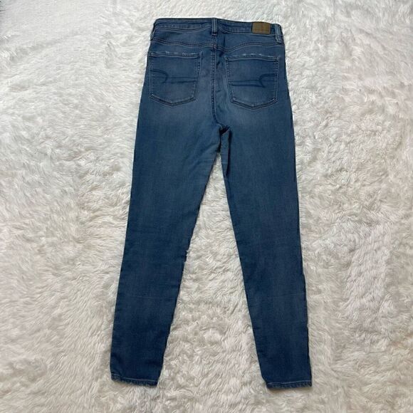 American Eagle Jeans Size 8 Super Stretch Super Hi-Rise Jegging 27" Inseam - Picture 7 of 10